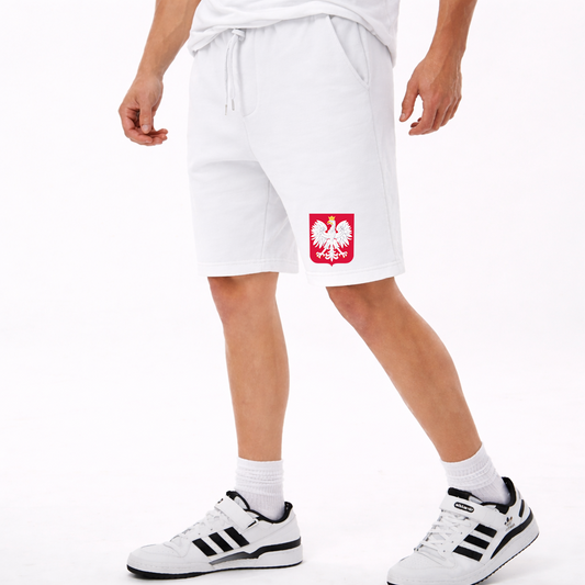 Men's Poland National Soccer Team Athletic Fleece Shorts