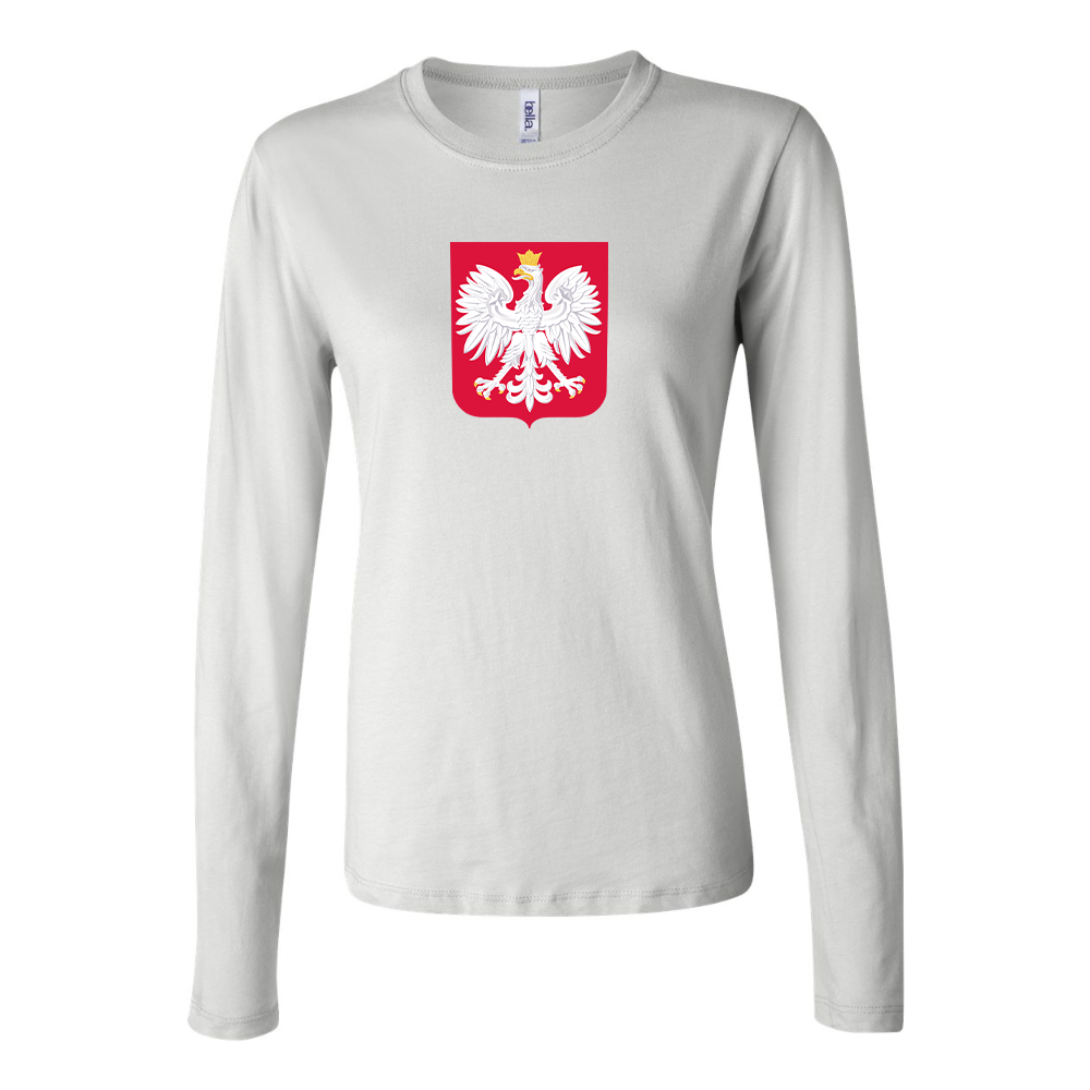 Women's Poland National Soccer Team Long Sleeve T-Shirt