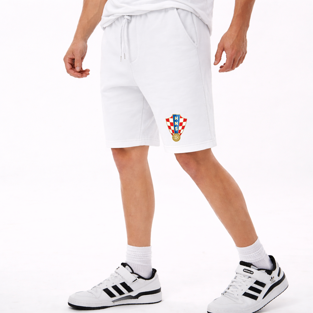 Men's Croatia National Soccer Team Athletic Fleece Shorts