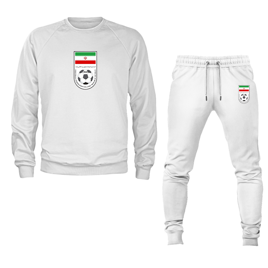 Men's Iran National Soccer Team Crewneck Sweatshirt Joggers Suit