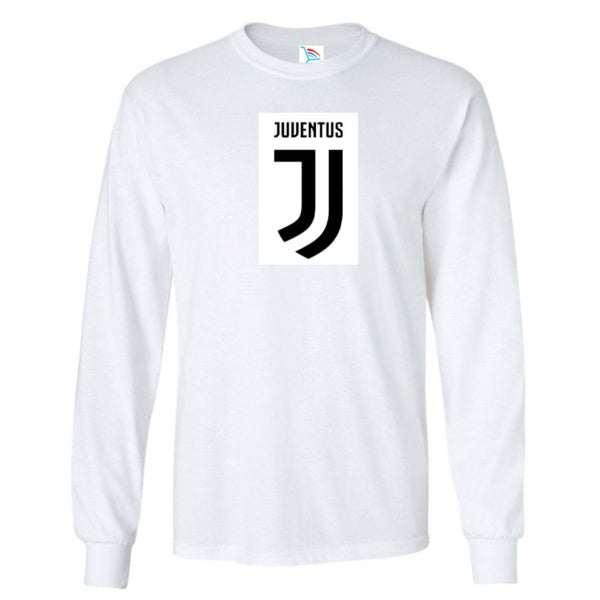 Youth Kids Juventus Soccer Long Sleeve T-Shirt