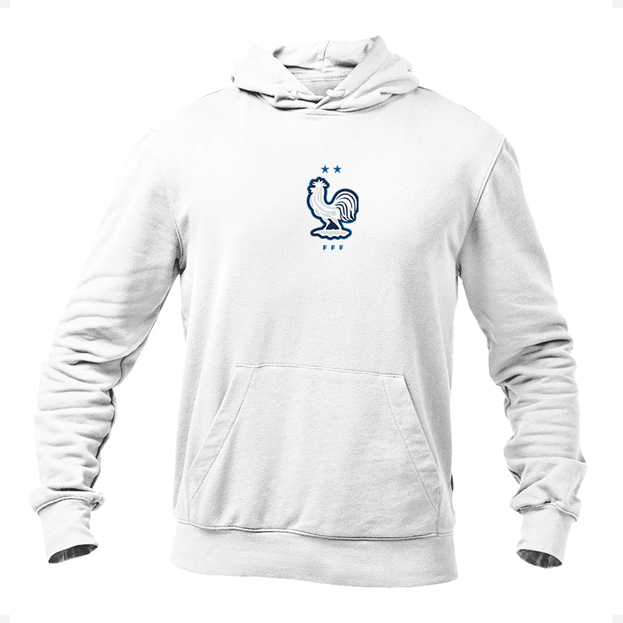 Men's France National Soccer Team Pullover Hoodie