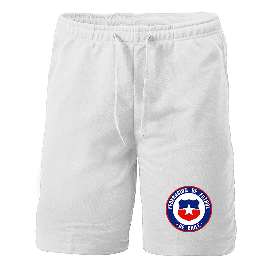 Men's Chile National Soccer Team  Athletic Fleece Shorts