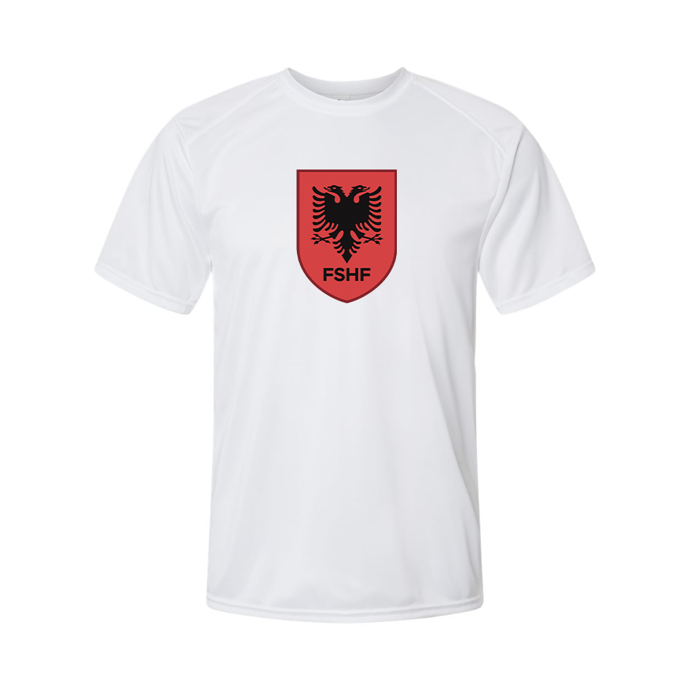 Youth Kids Albania National Soccer Team Performance T-Shirt