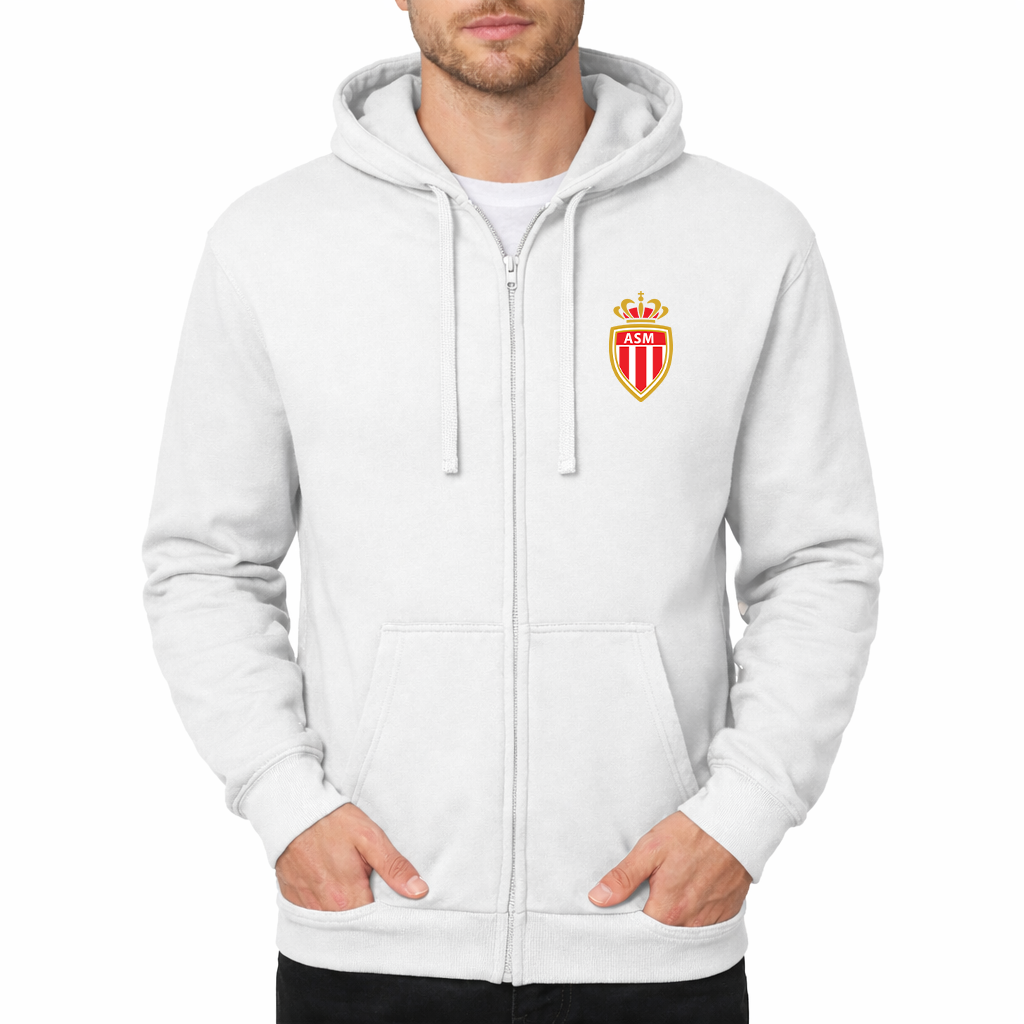 Men's AS Monaco FC Zipper Hoodie