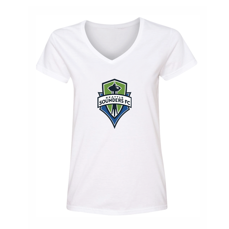 Women's Seattle Sounders FC V-Neck T-Shirt