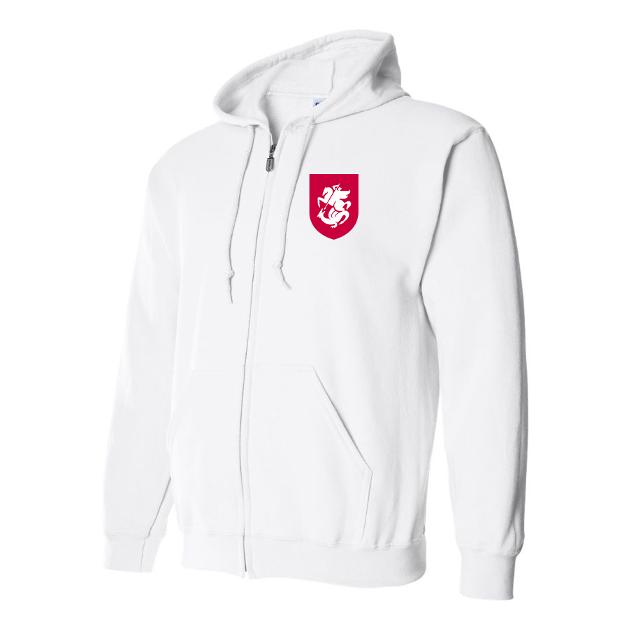 Men's Georgia National Soccer Team Zipper Hoodie