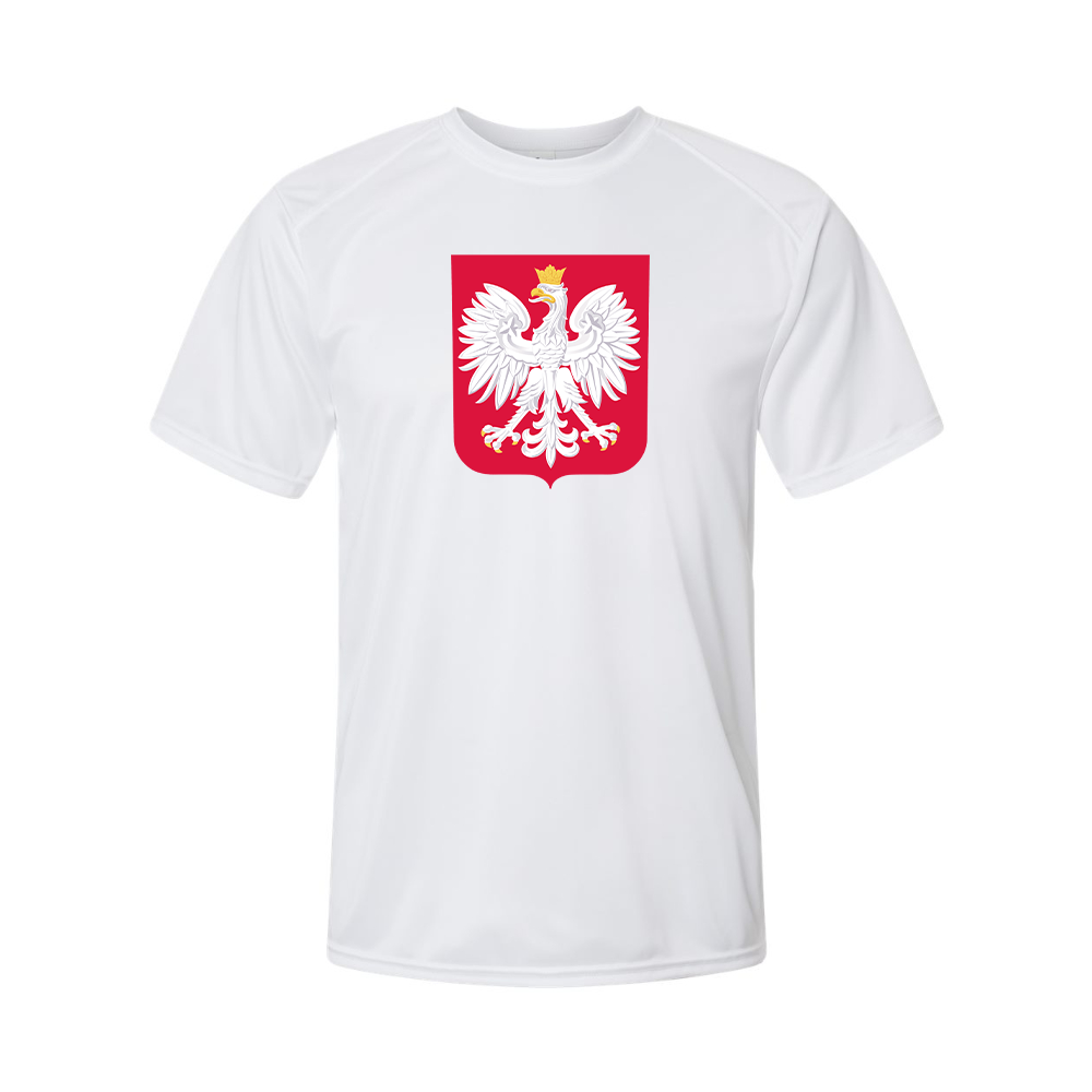 Men's Poland National Soccer Team Performance T-Shirt