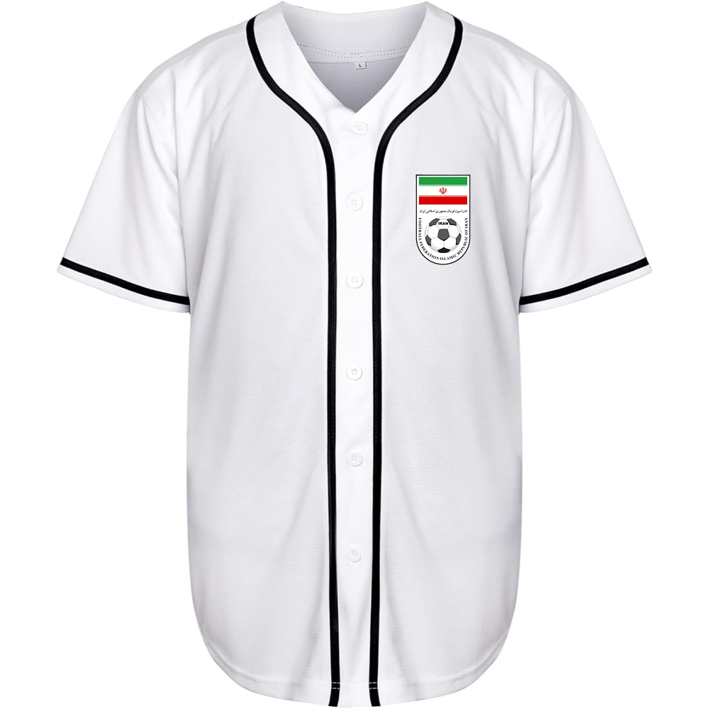 Men's Iran National Soccer Team Baseball Jersey