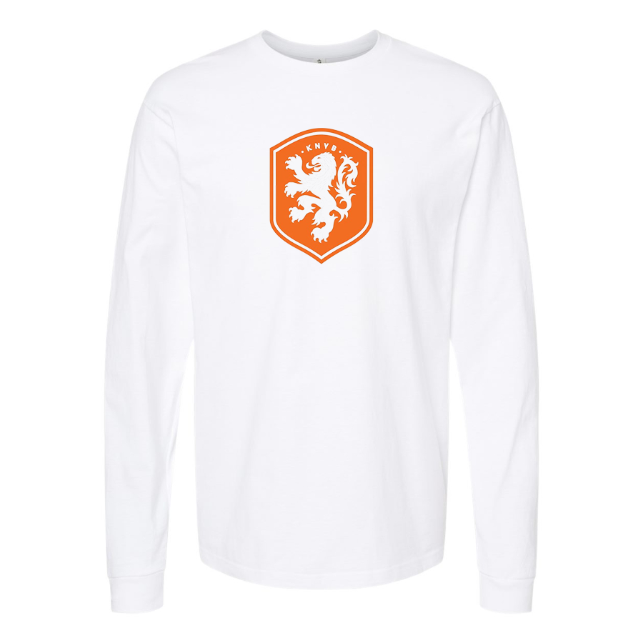 Men's Netherlands National Soccer Team Long Sleeve T-Shirt