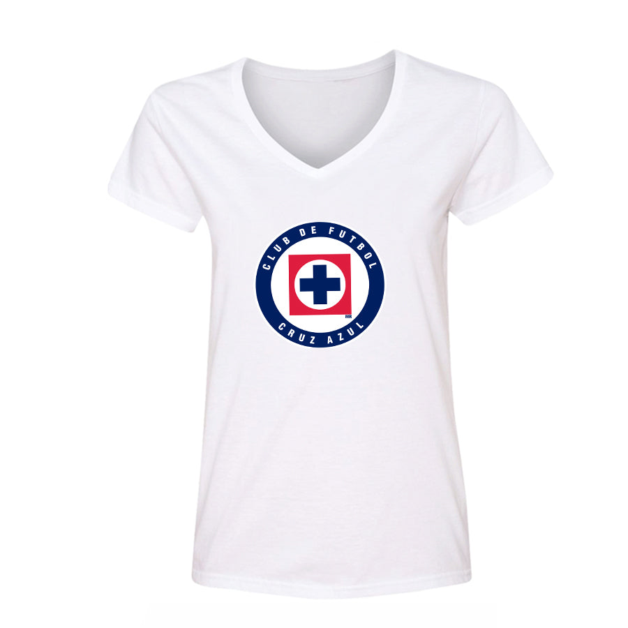 Women's Cruz Azul Football Club V-Neck T-Shirt