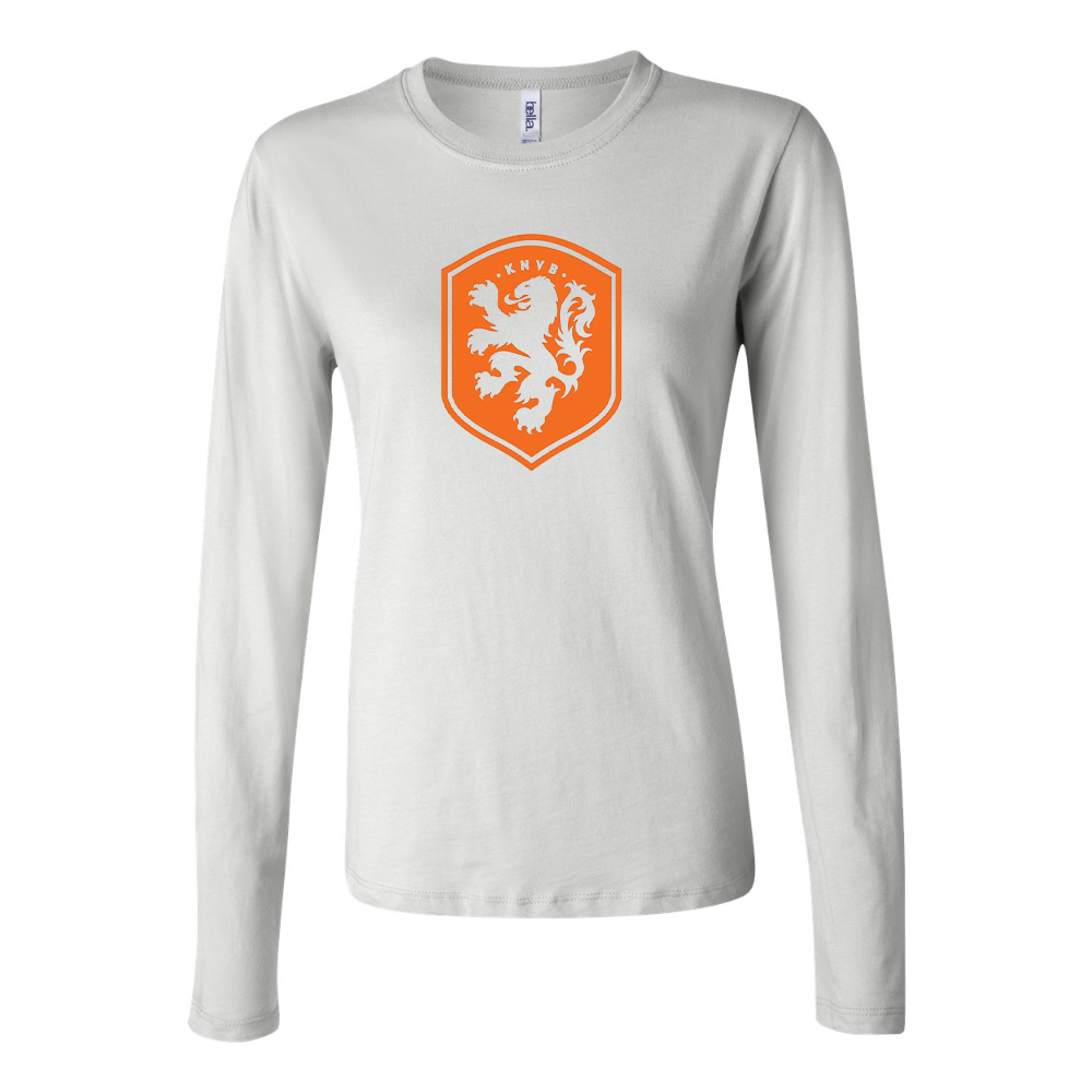 Women's Netherlands National Soccer Team Long Sleeve T-Shirt