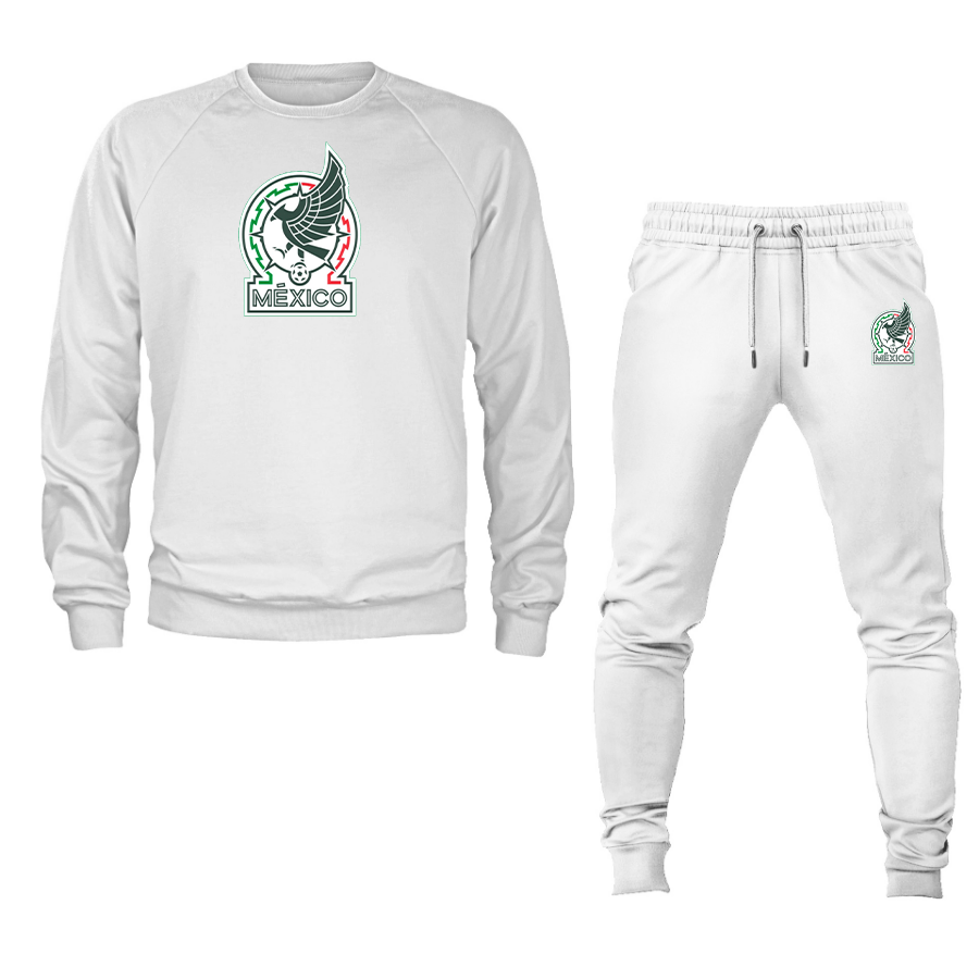 Men’s Mexico Soccer Soccer Logo Crewneck Sweatshirt Joggers Suit