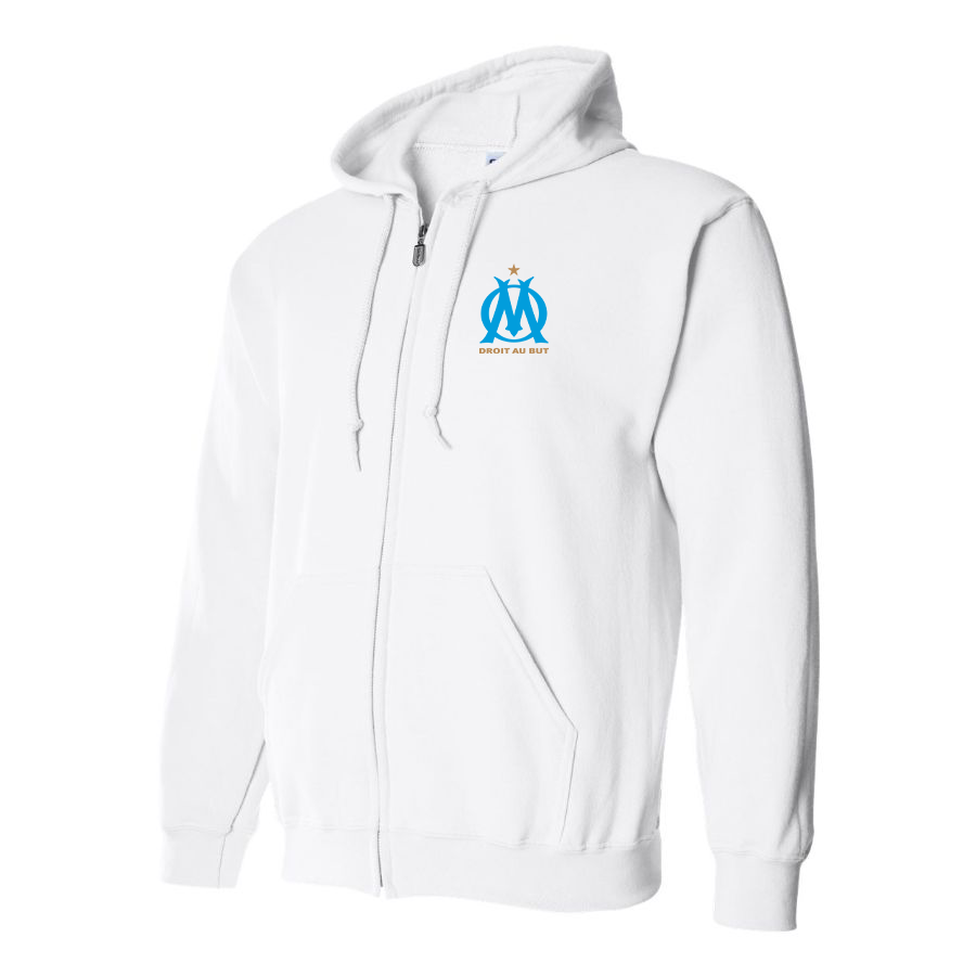 Men's Olympique de Marseille FC Zipper Hoodie