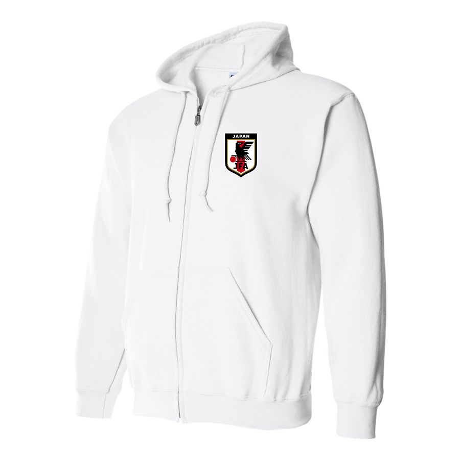 Men's Japan National Soccer Team Zipper Hoodie