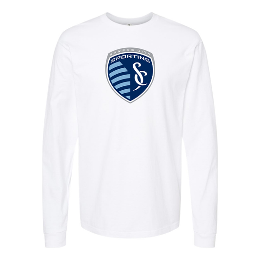 Men's Sporting Kansas City FC Cotton Long Sleeve T-Shirt