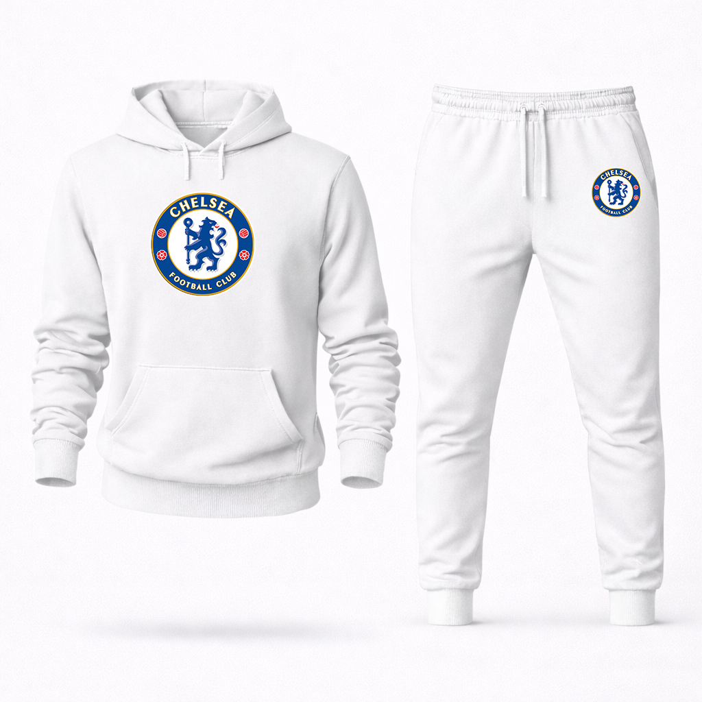 Men's Chelsea Soccer Logo Hoodie Joggers Set