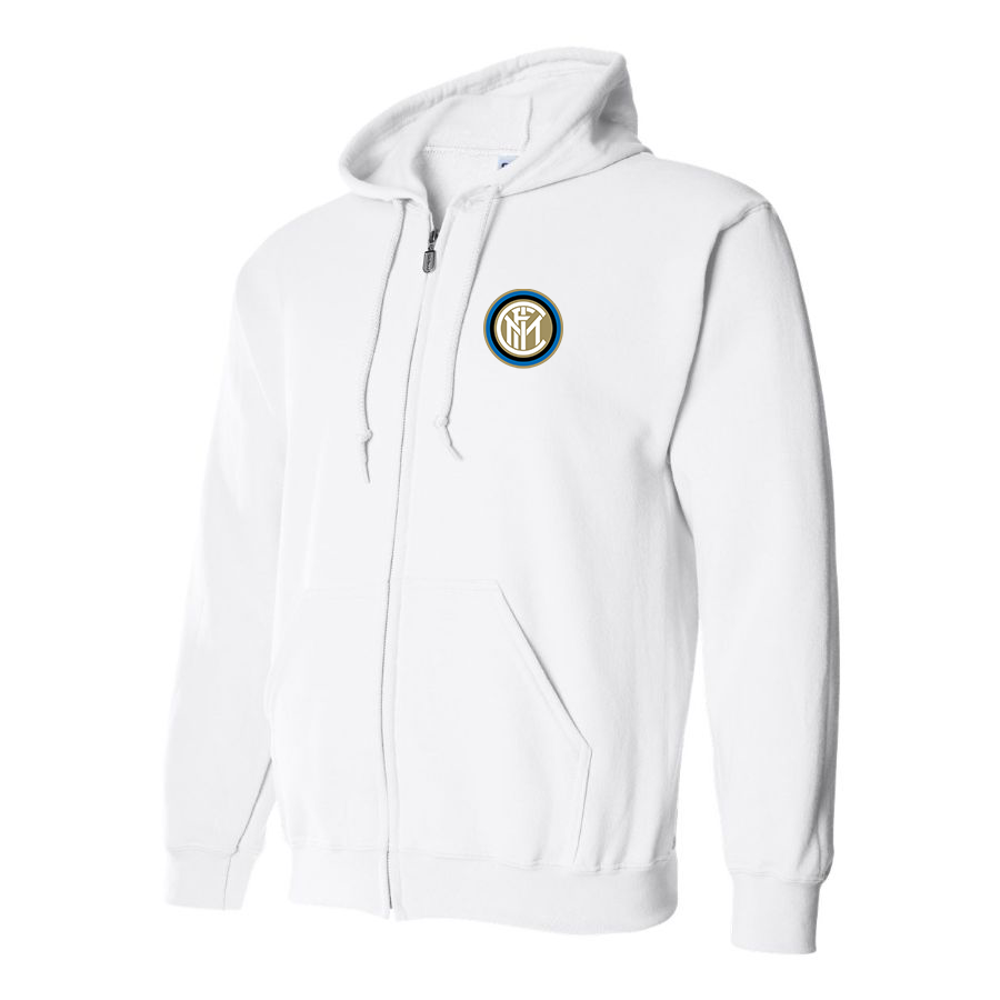 Men's Inter Milan Soccer Zipper Hoodie