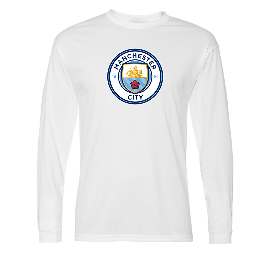 Men’s Manchester City Soccer - C2 Sport - Performance Long Sleeve T-Shirt - 5104