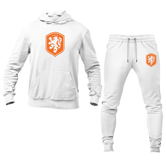 Men's Netherlands National Soccer Team Hoodie Joggers Set