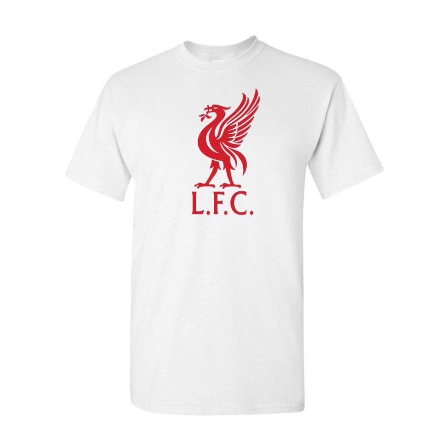 Youth Kids Liverpool L.F.C. Soccer Cotton T-Shirt