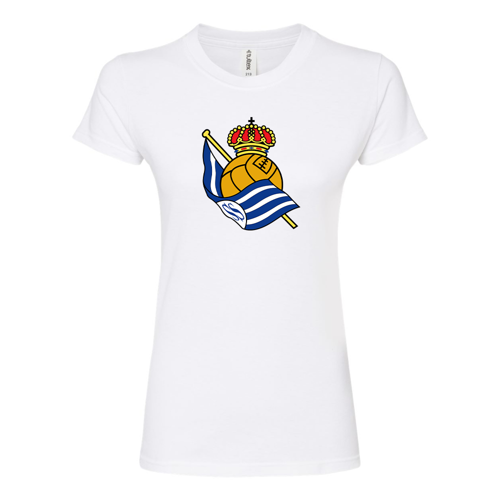 Women's Real Sociedad FC Round Neck T-Shirt