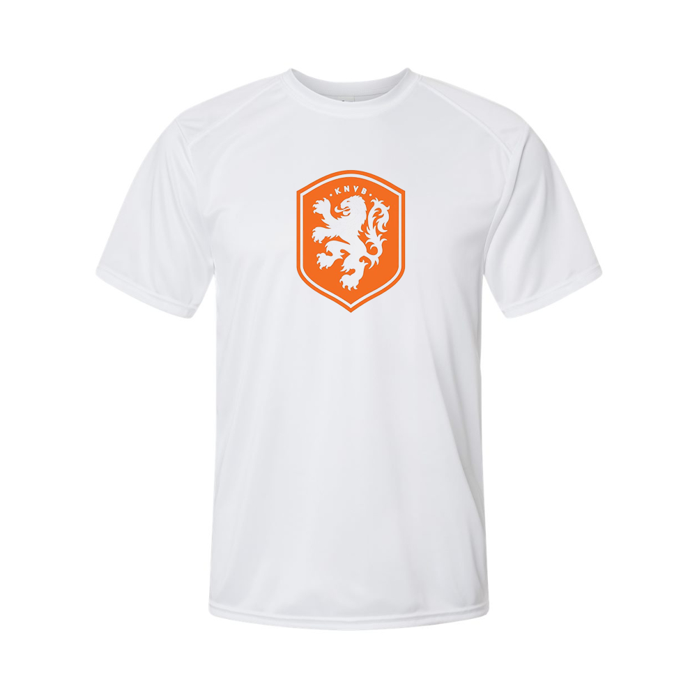 Youth Kids Netherlands National Soccer Team Performance T-Shirt