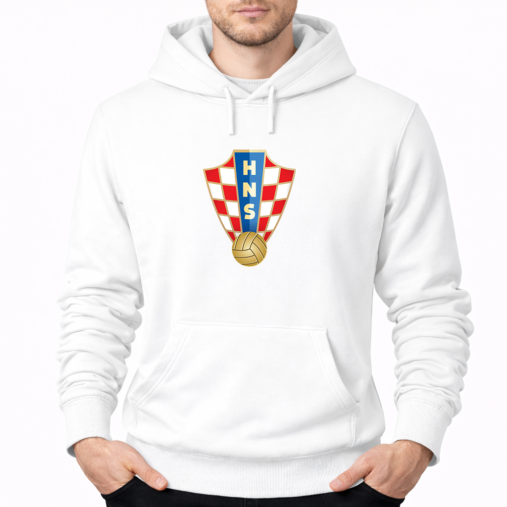 Men's Croatia National Soccer Team Pullover Hoodie