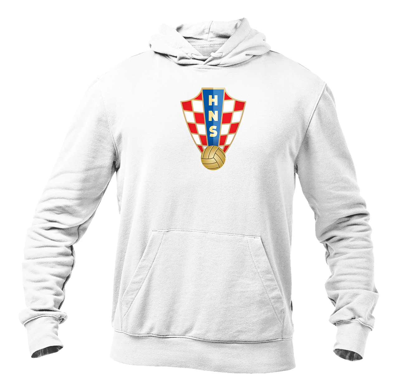 Men's Croatia National Soccer Team Pullover Hoodie