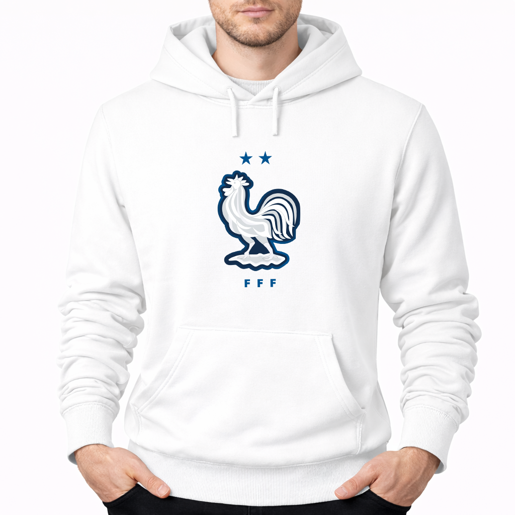 Men's France National Soccer Team Pullover Hoodie