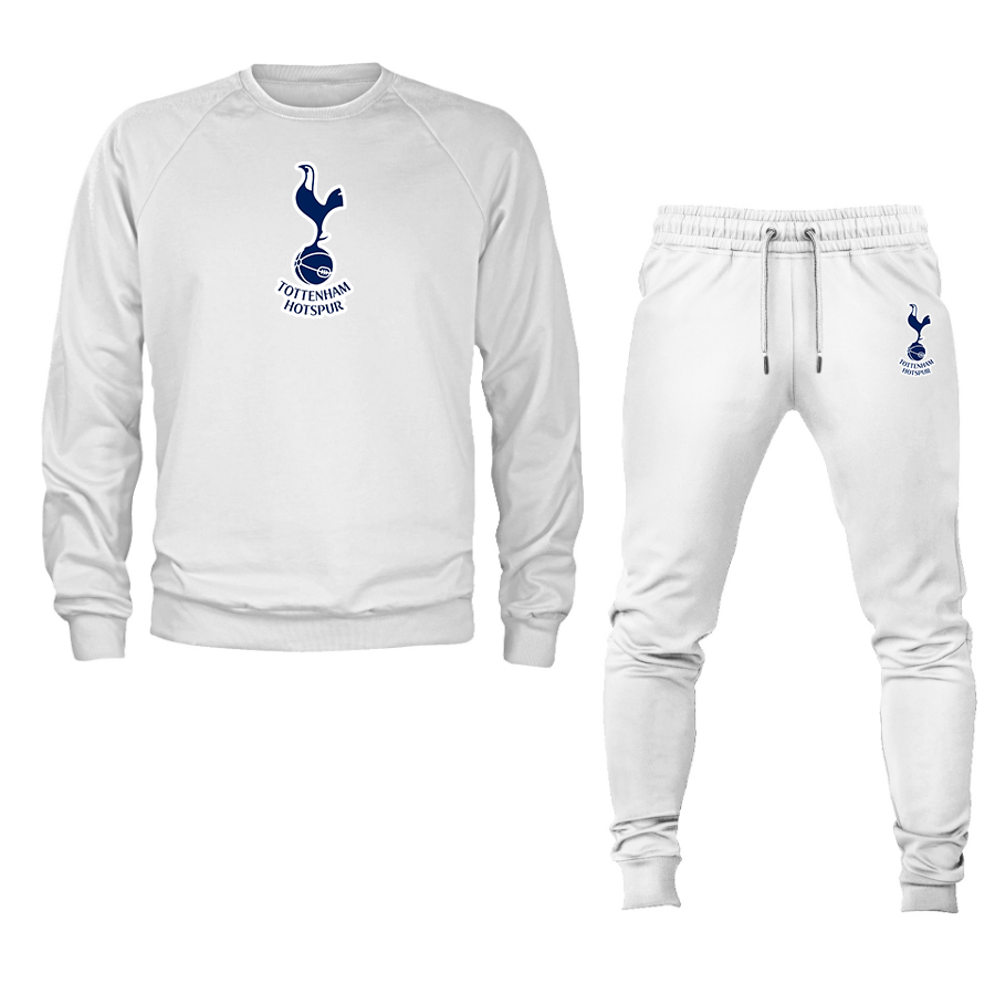 Men’s Tottenham Hotspur F.C. Soccer Logo Crewneck Sweatshirt Joggers Suit