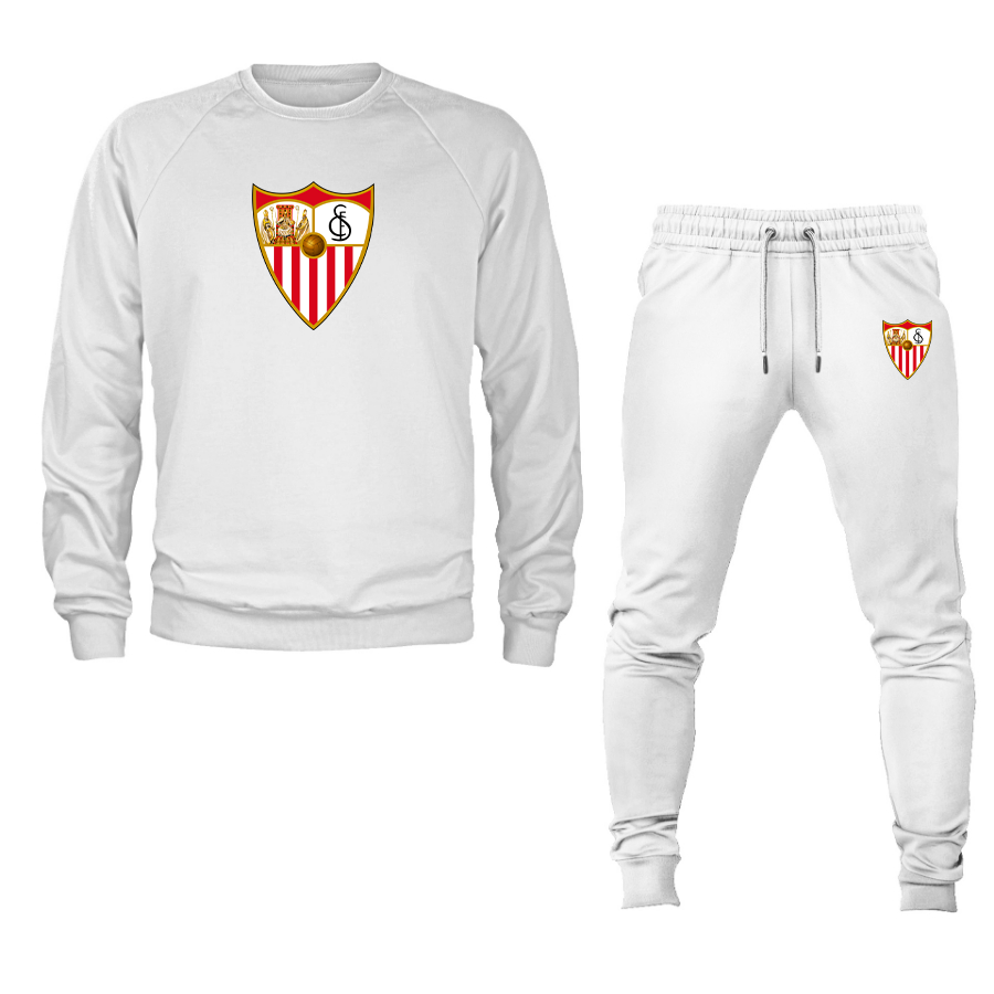 Men's Sevilla FC Crewneck Sweatshirt Joggers Suit