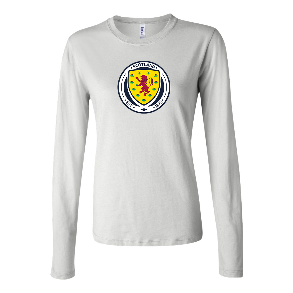 Women's Scotland National Soccer Team Long Sleeve T-Shirt