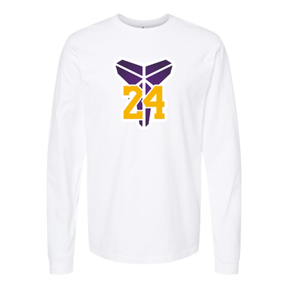 Men's Kobe Bryant Mamba 24 Cotton Long Sleeve T-Shirt