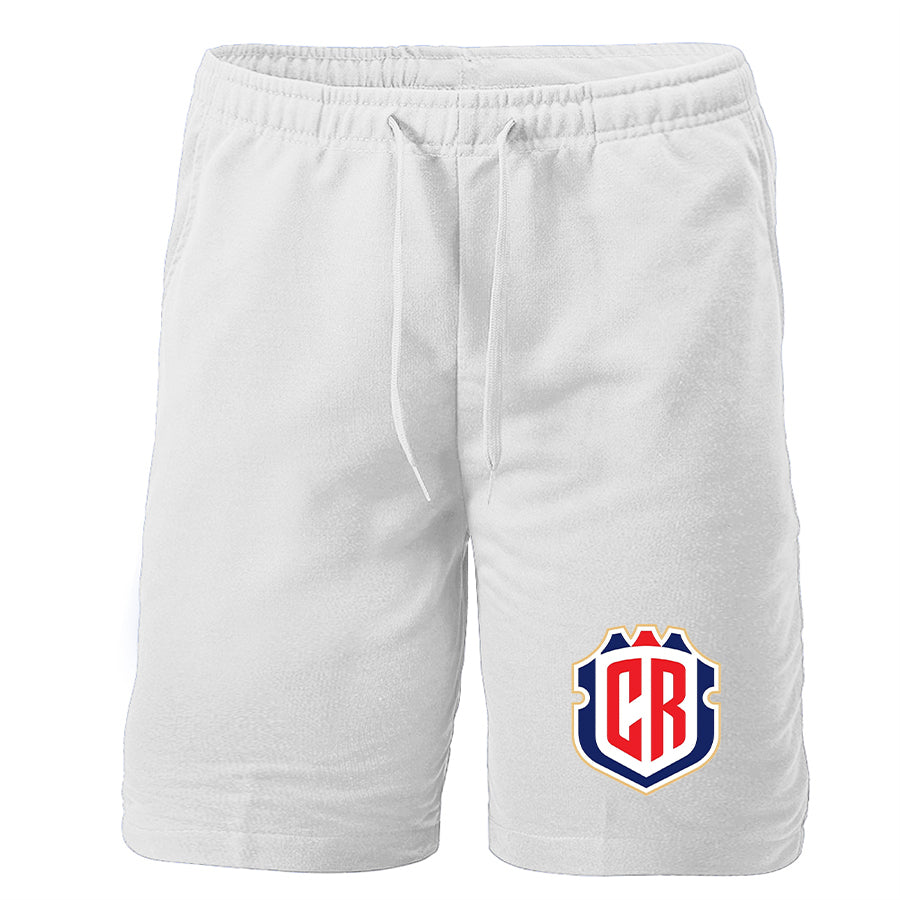 Men's Costa Rica National Soccer Team Athletic Fleece Shorts