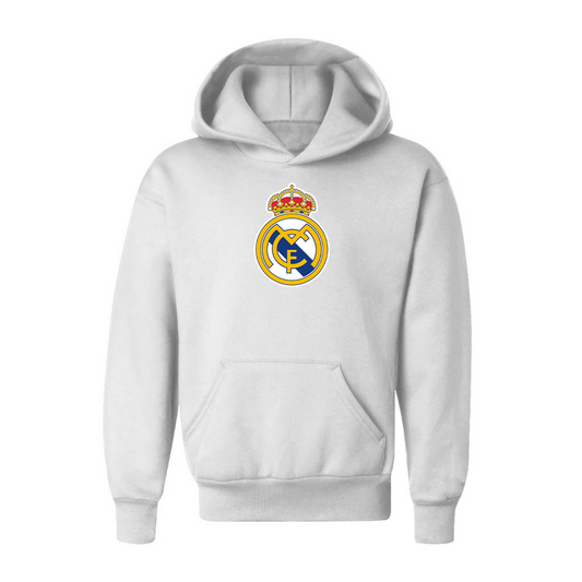 Youth Kids Real Madrid Soccer Pullover Hoodie