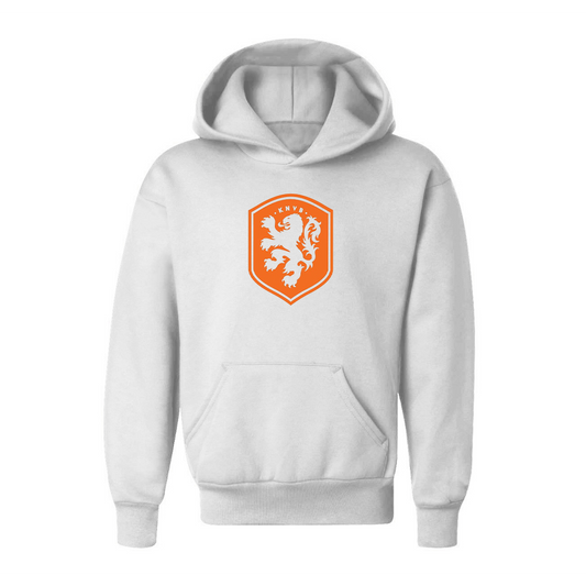 Youth Kids Netherlands National Soccer Team Pullover Hoodie