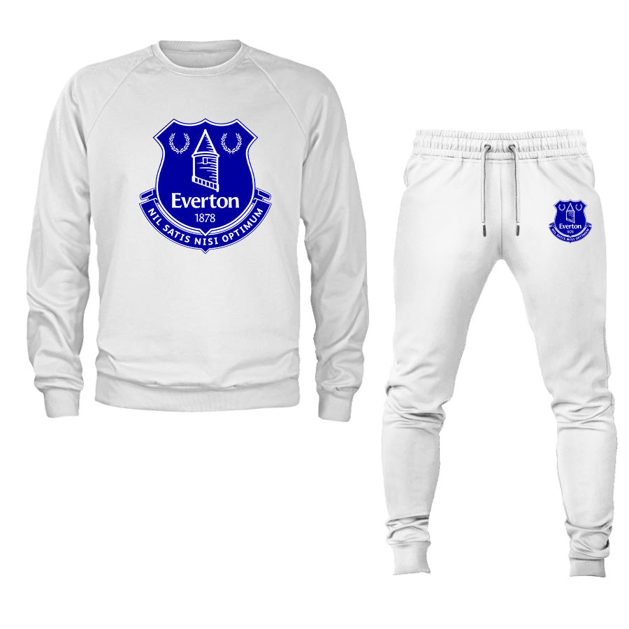 Men's Everton FC Logo Crewneck Sweatshirt Joggers Suit