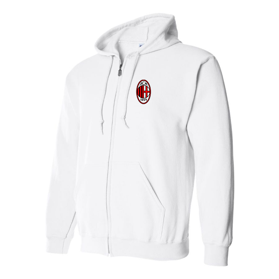 Men’s AC Milan Soccer Zipper Hoodie