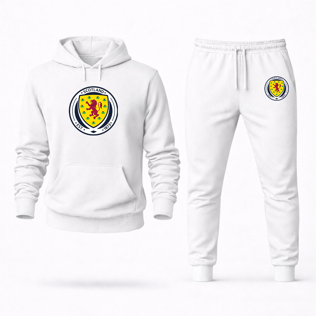 Men's Scotland National Soccer Team Hoodie Joggers Set
