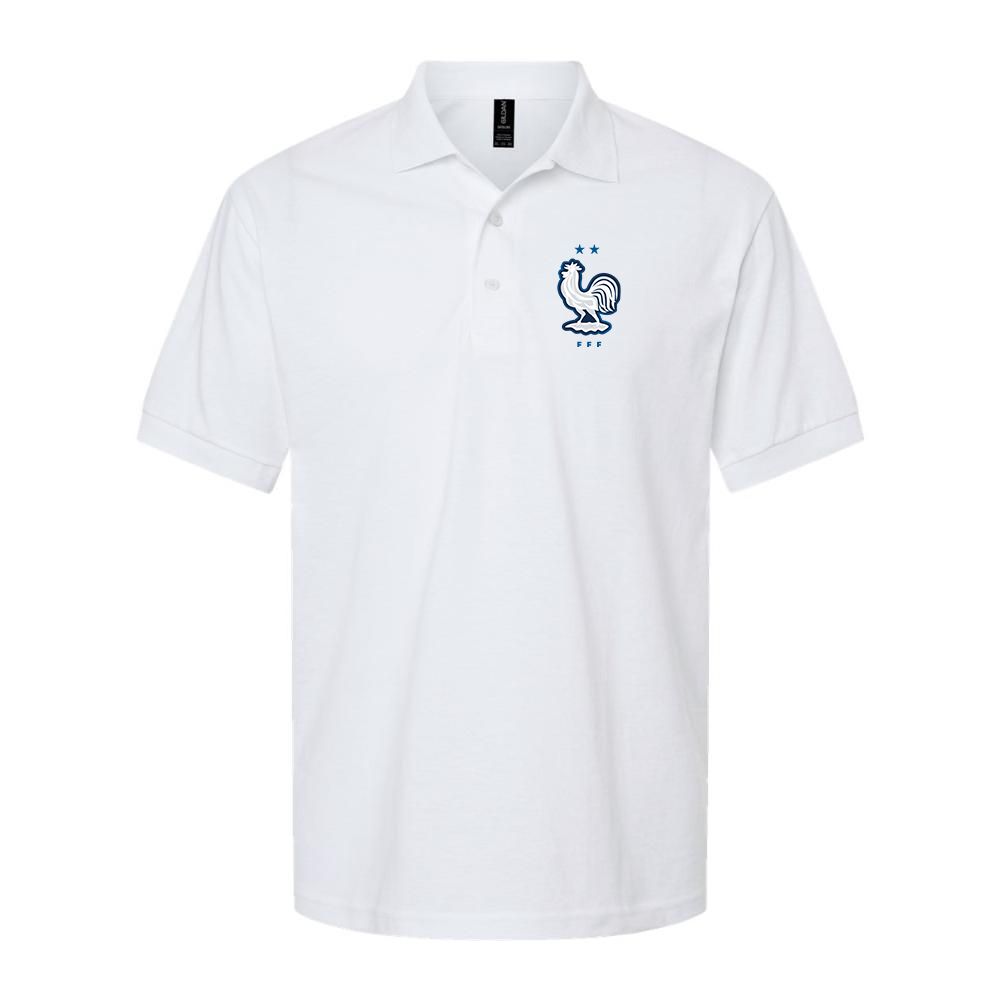Men's France National Soccer Team Dry Blend Polo