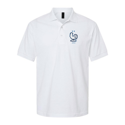 Men's France National Soccer Team Dry Blend Polo