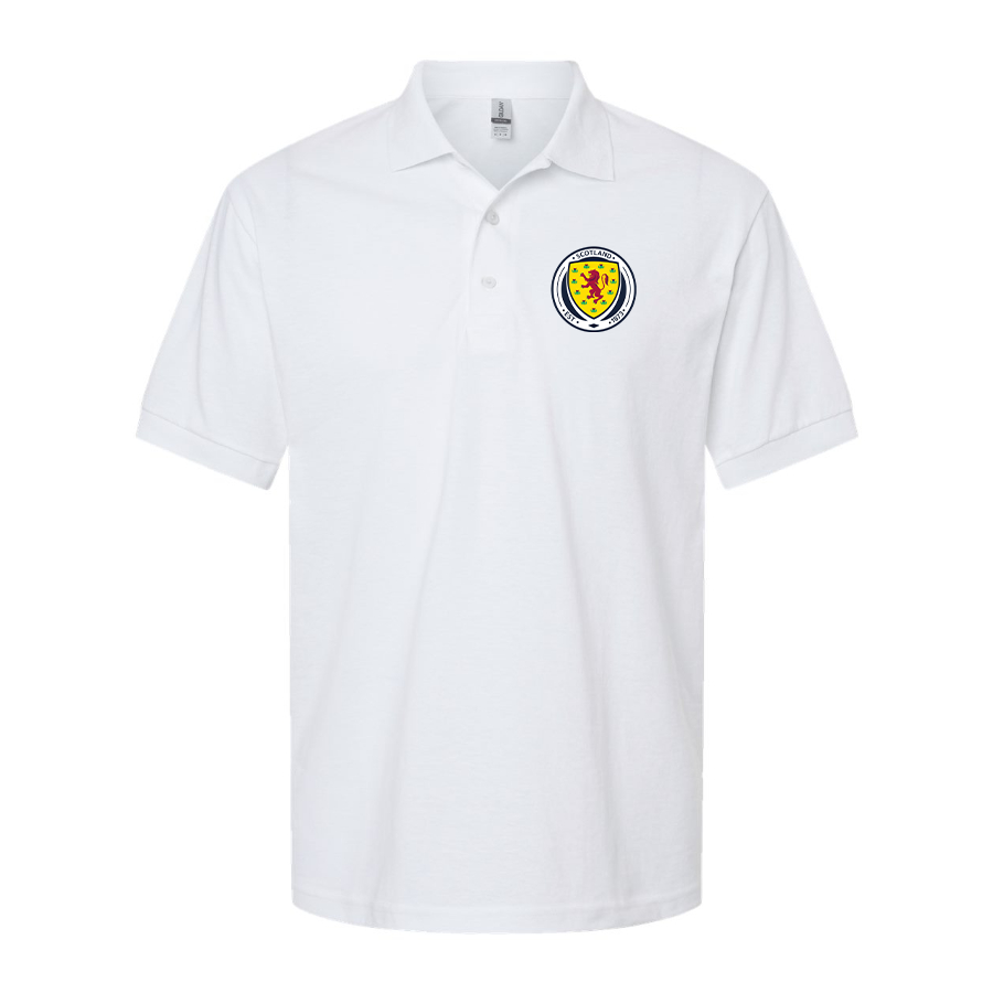 Men's Scotland National Soccer Team Dry Blend Polo