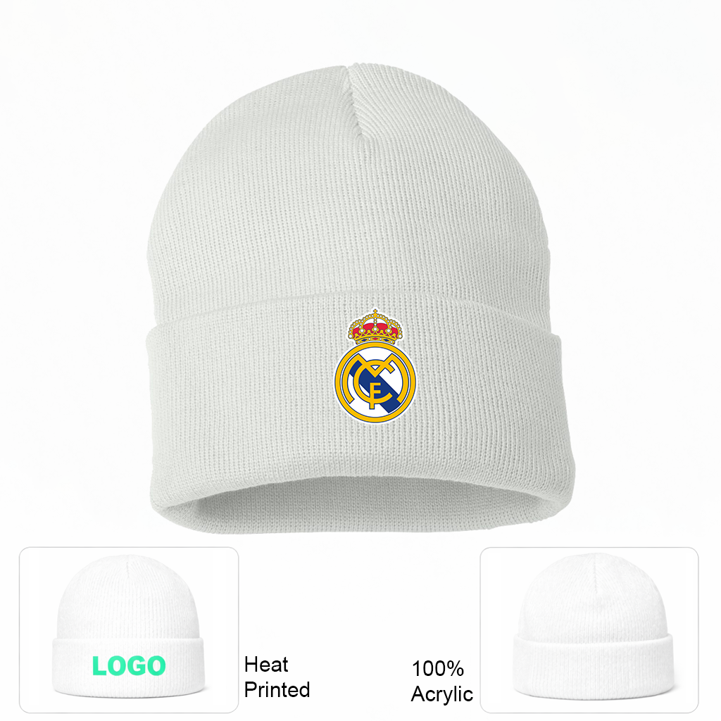 Real Madrid Soccer Beanie Hat