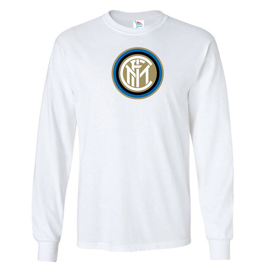 Youth Kids Inter Milan Soccer Long Sleeve T-Shirt