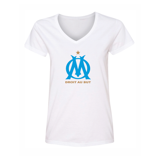 Women's Olympique de Marseille FC V-Neck T-Shirt