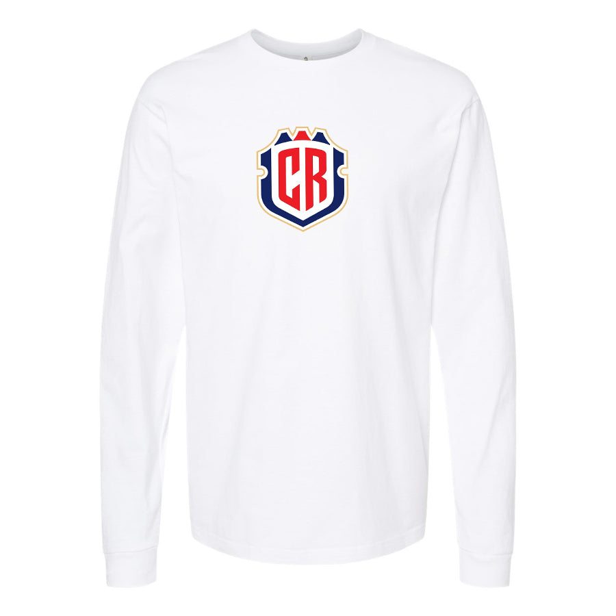 Men's Costa Rica National Soccer Team Long Sleeve T-Shirt