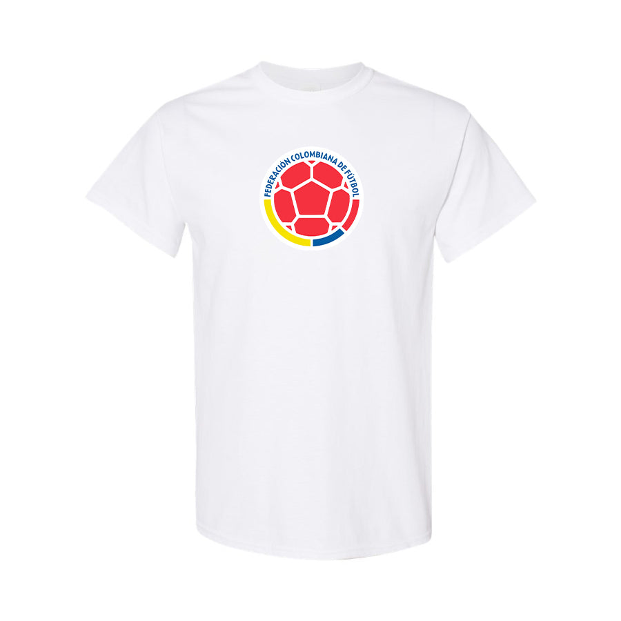 Youth Kids Colombia National Soccer Team Cotton T-Shirt