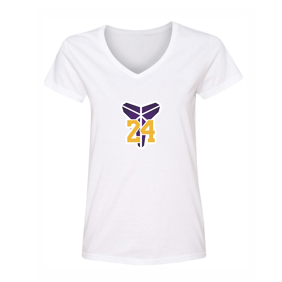 Women's Kobe Bryant Mamba 24 V-Neck T-Shirt