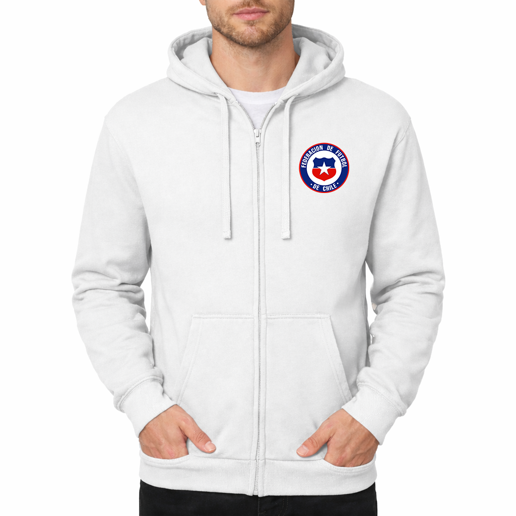 Men's Chile National Soccer Team  Zipper Hoodie